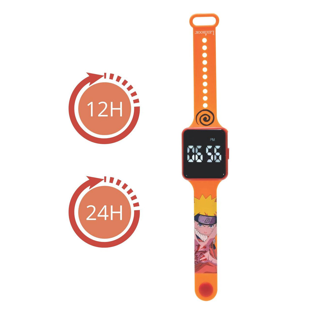 Montre digitale LED Naruto orange
