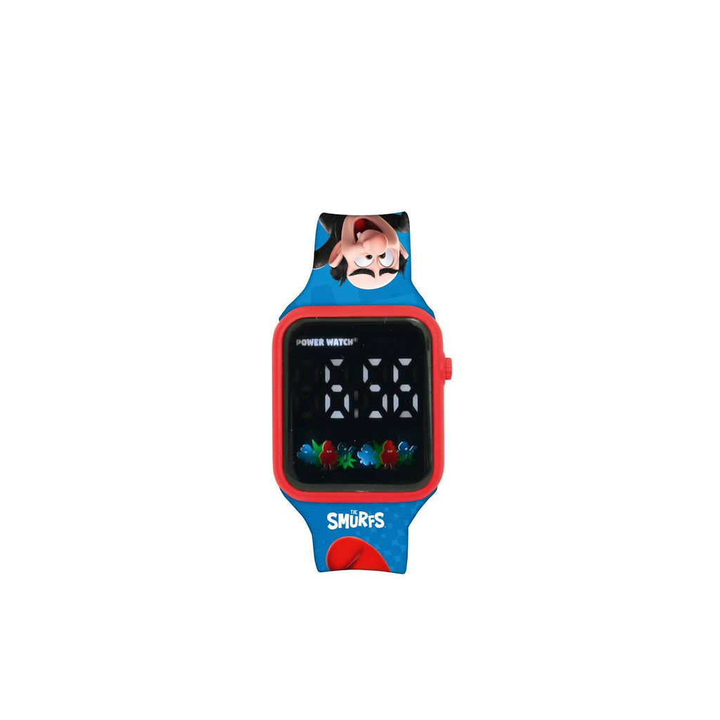 Montre digitale LED schtroumpfs bleu