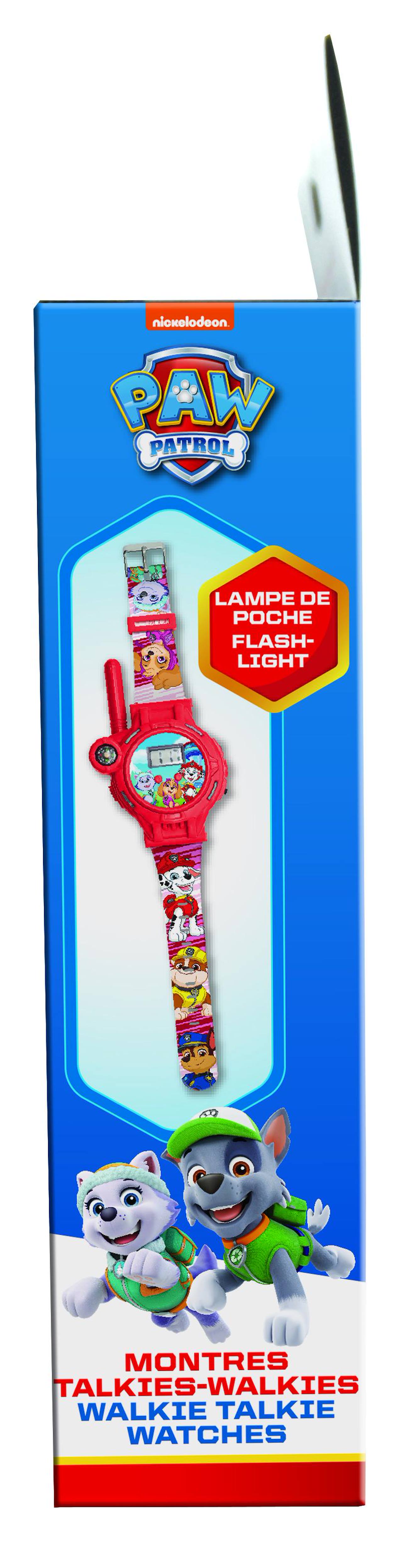 Montre digitale talkie-walkie pat patrouille portée 200 m multicolore
