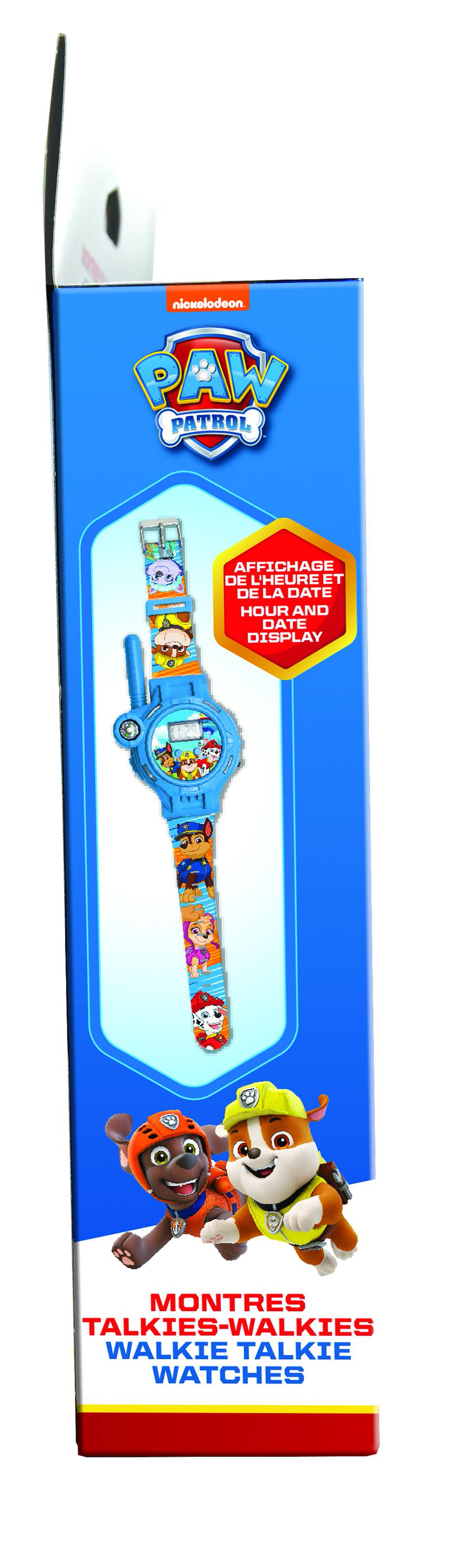 Montre digitale talkie-walkie pat patrouille portée 200 m multicolore