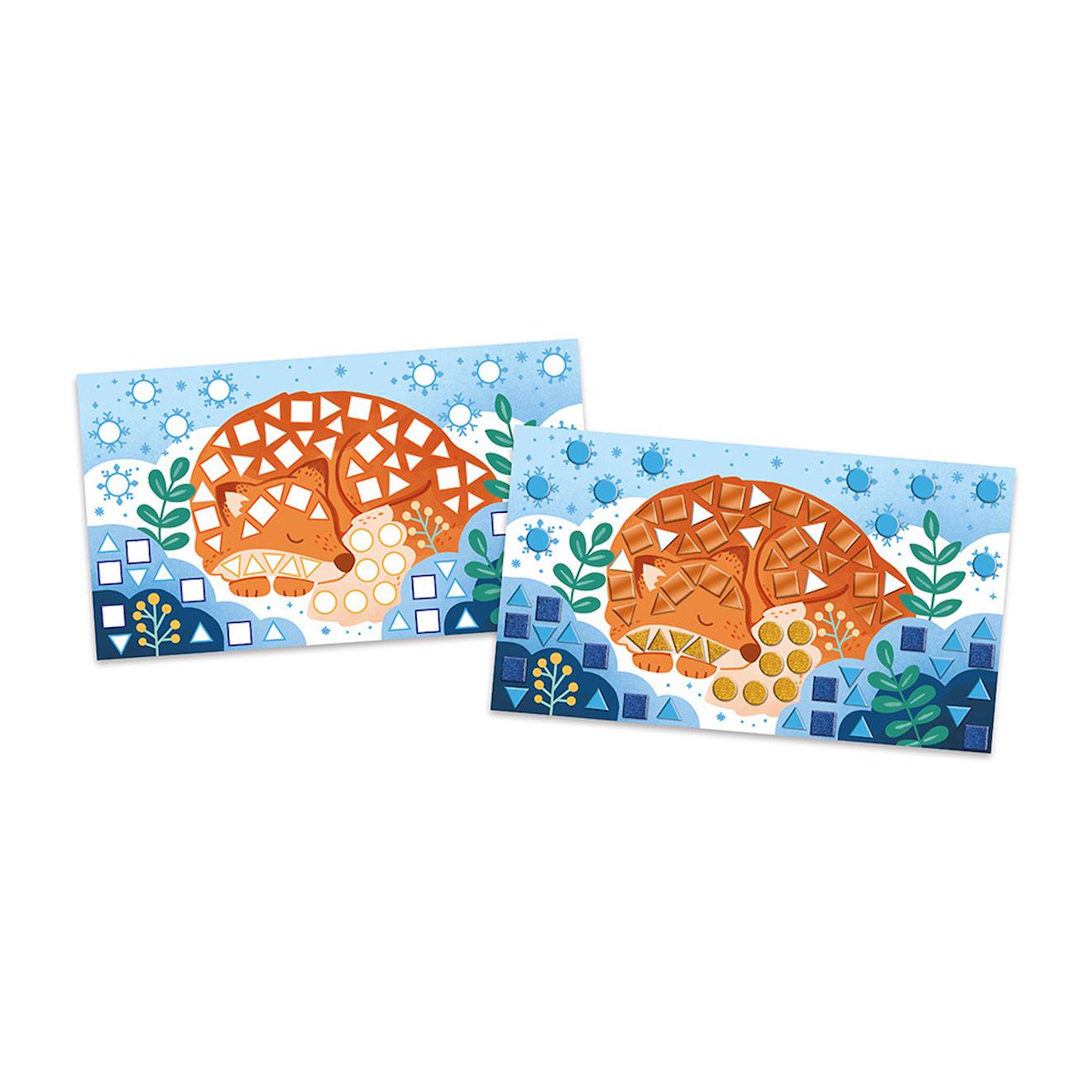 Mosaïques bel hiver multicolore