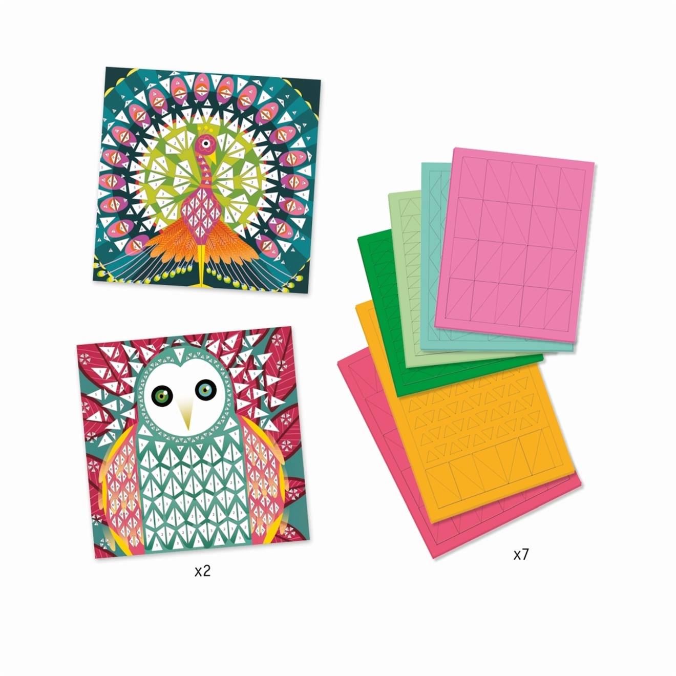 Mosaïques - coco multicolore