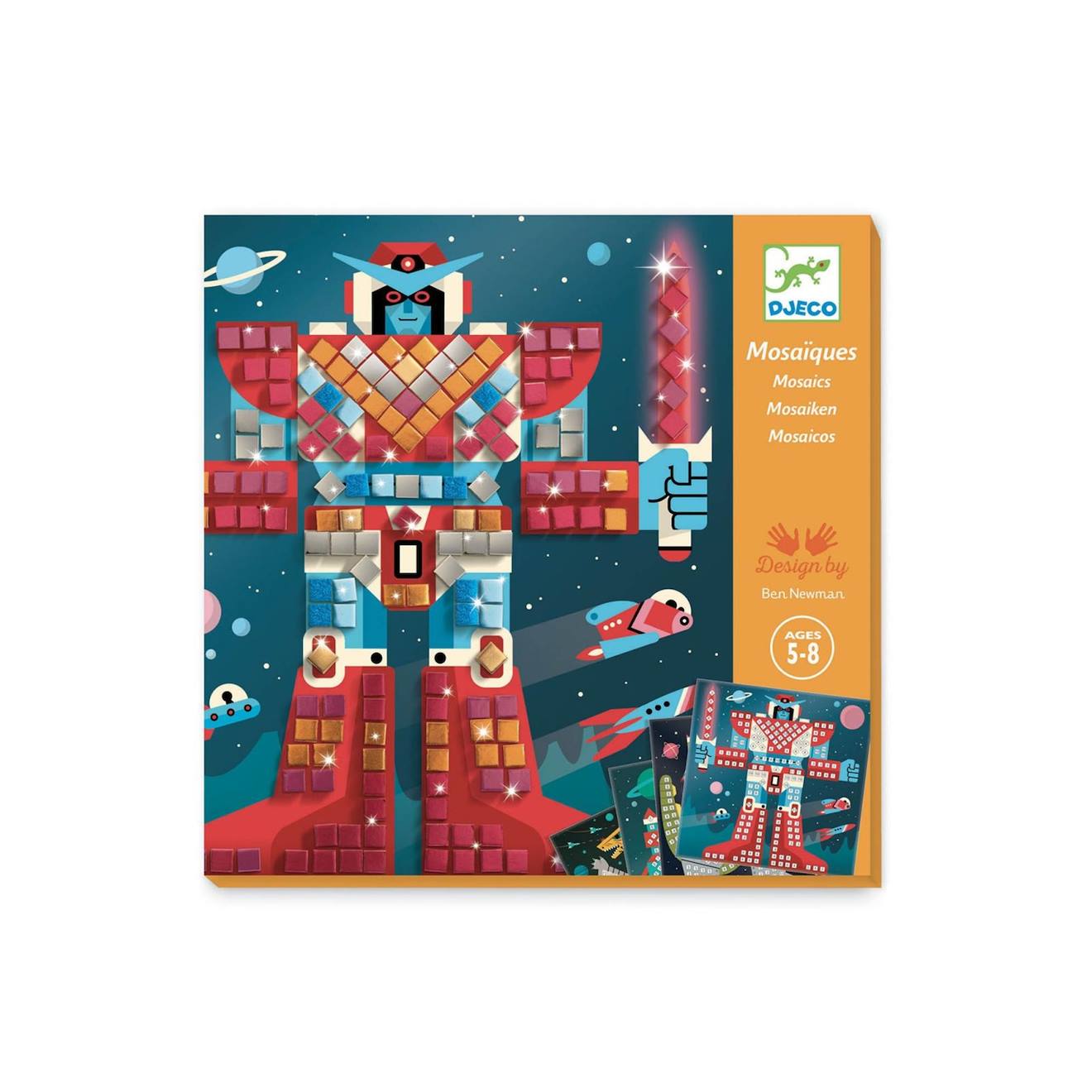 Mosaïques space battle multicolore