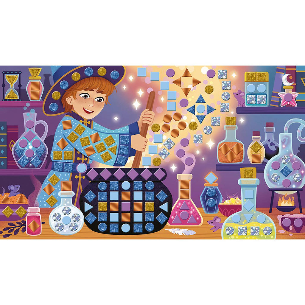 Mosaïques thème la magie - magic school multicolore