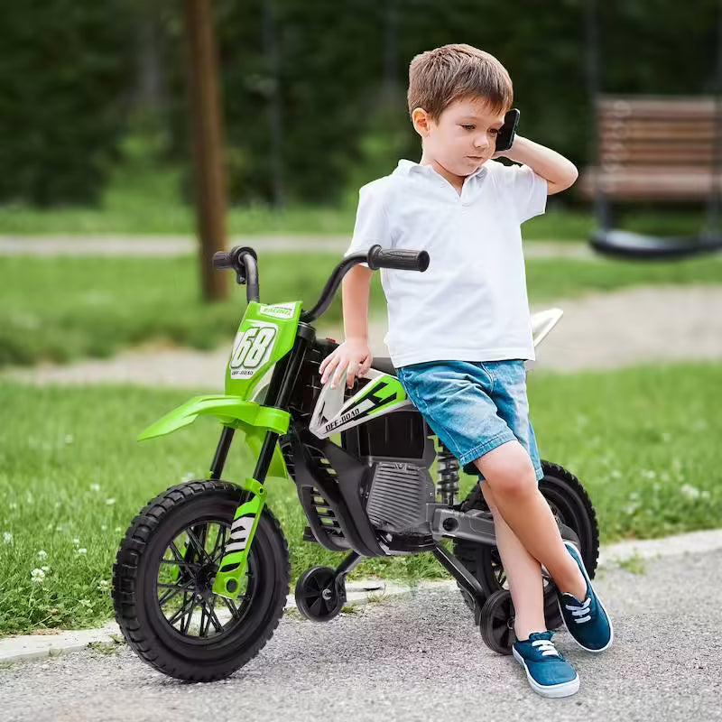 Moto cross électrique enfant 12V (Aiyaplay – 2 moteurs, 2 vitesses)
