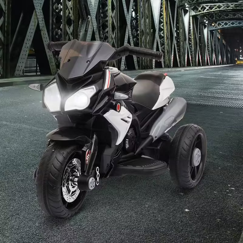 Moto électrique enfant 3 roues 6V avec effets lumineux et sonores (3 à 5 ans)