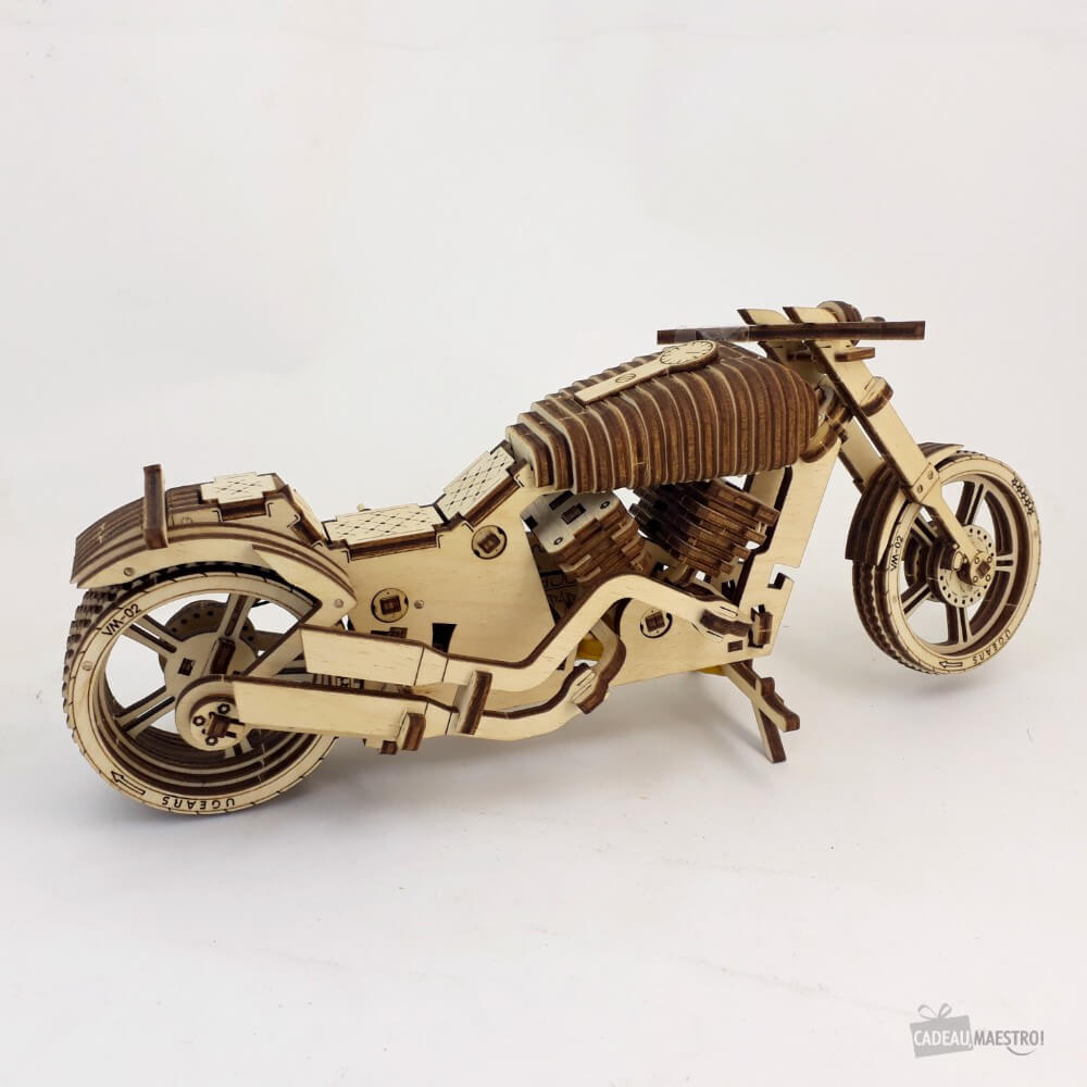 Moto VM-02 en Bois à Monter - Maquette Bois Ugears