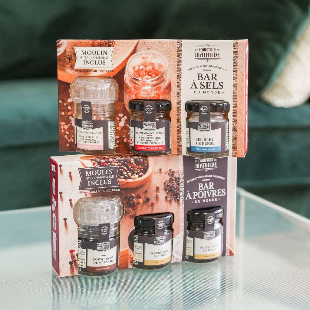 Coffret moulin à sel et poivre cadeau cuisine