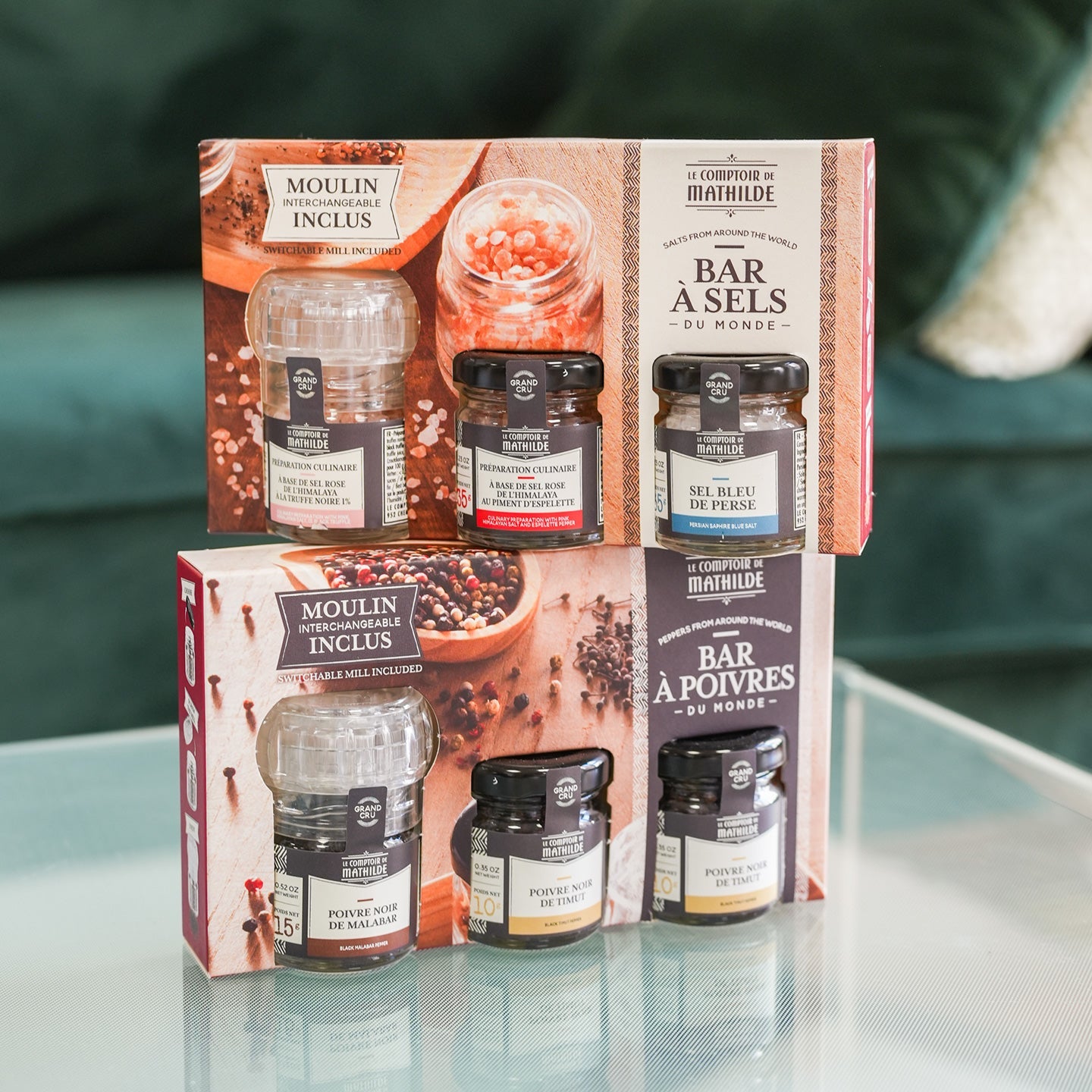 Coffret moulin à sel et poivre cadeau cuisine
