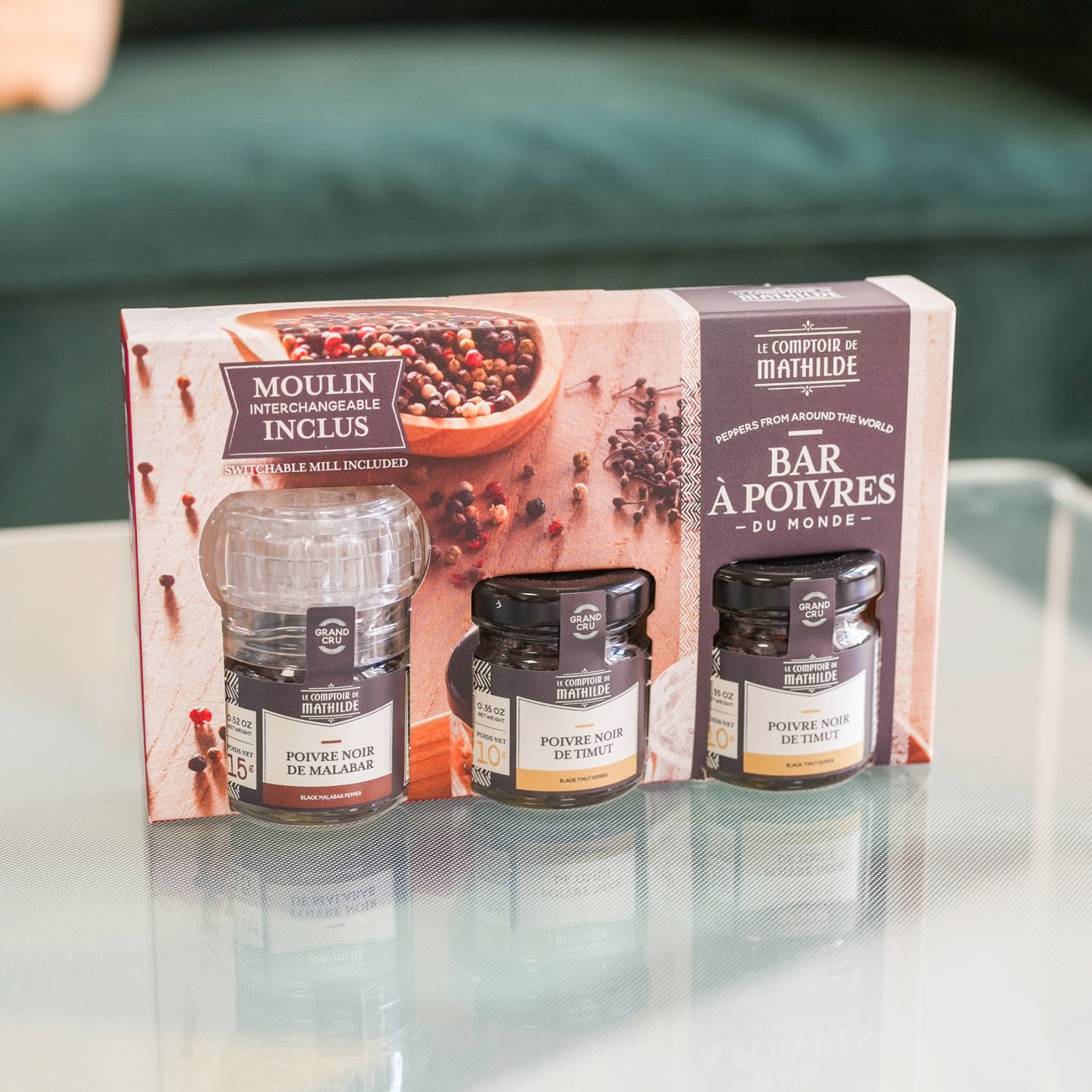 Coffret moulin sel et poivre idée cadeau gourmet