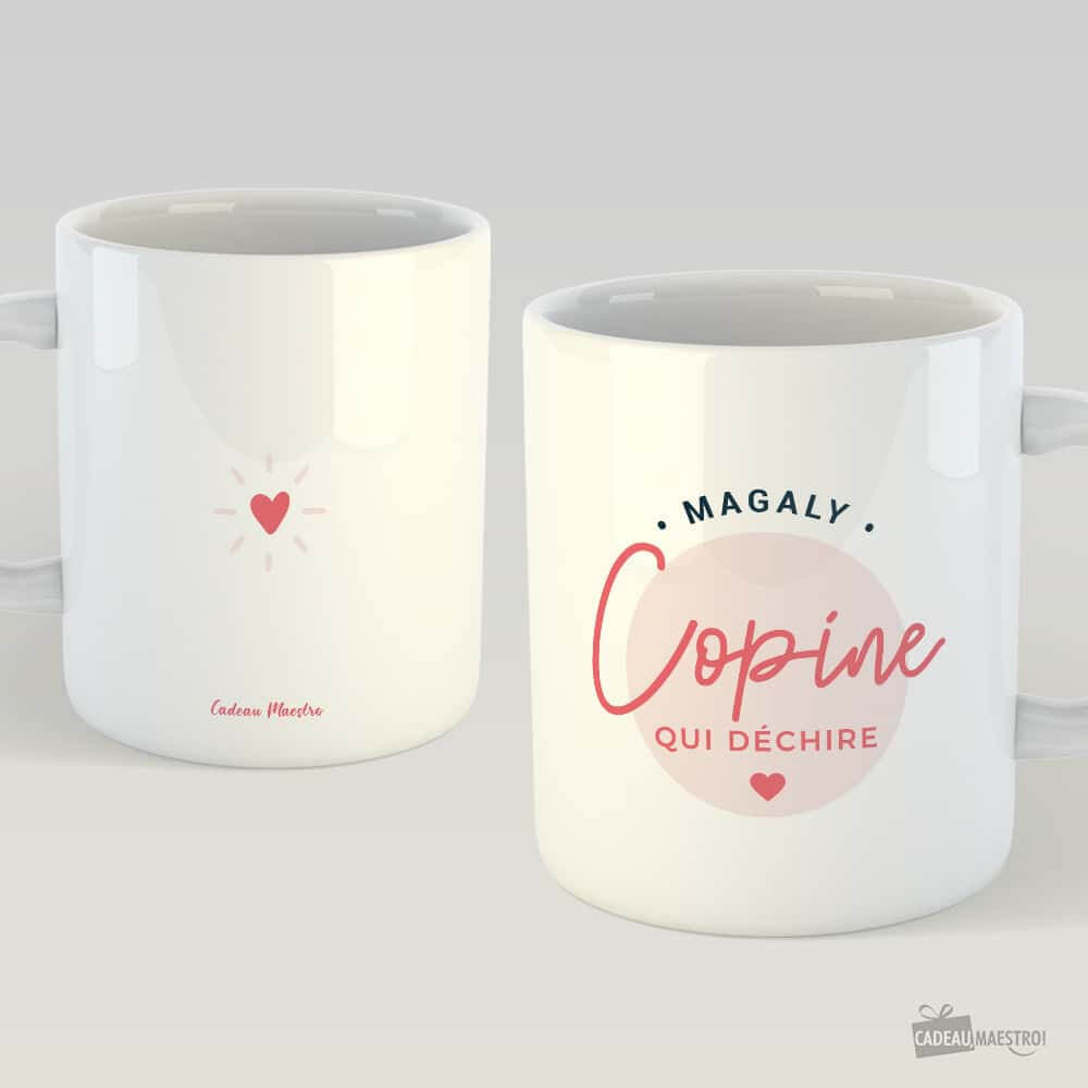 Mug Copine à Personnaliser - Meilleure Amie qui Déchire Blanc - Mug Personnalisé