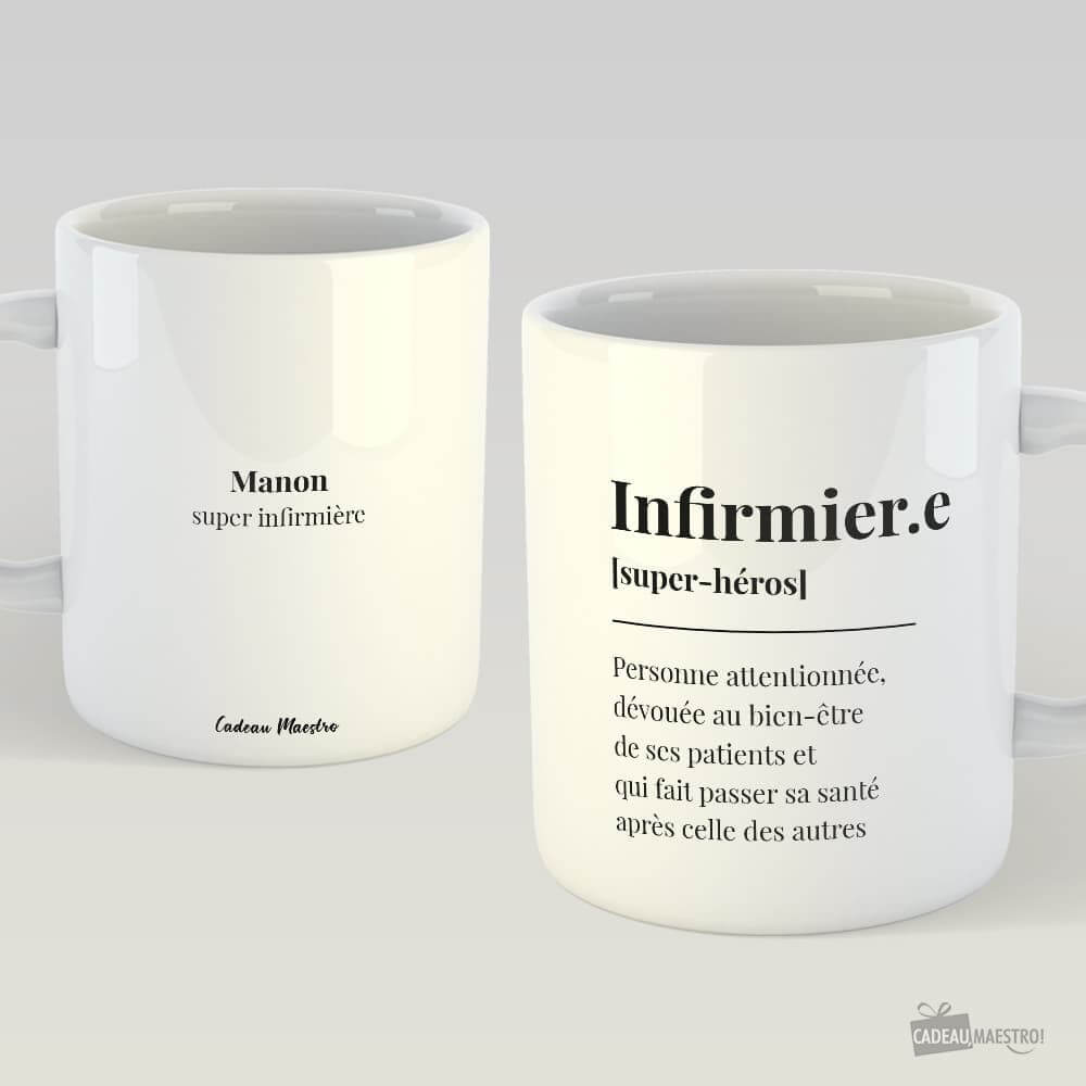 Mug Définition à Personnaliser - Texte 100% Personnalisable Blanc - Mug Personnalisé