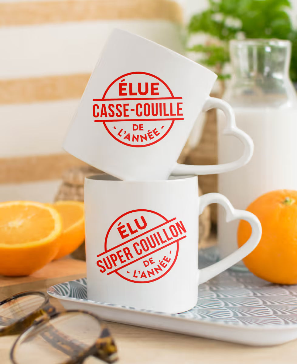 Mug ÉLU texte perso de l’année – Monsieur TSHIRT