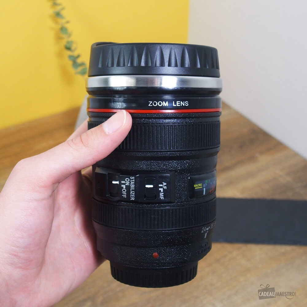 Mug Isotherme Objectif d'Appareil Photo - Mug Original CadoMaestro