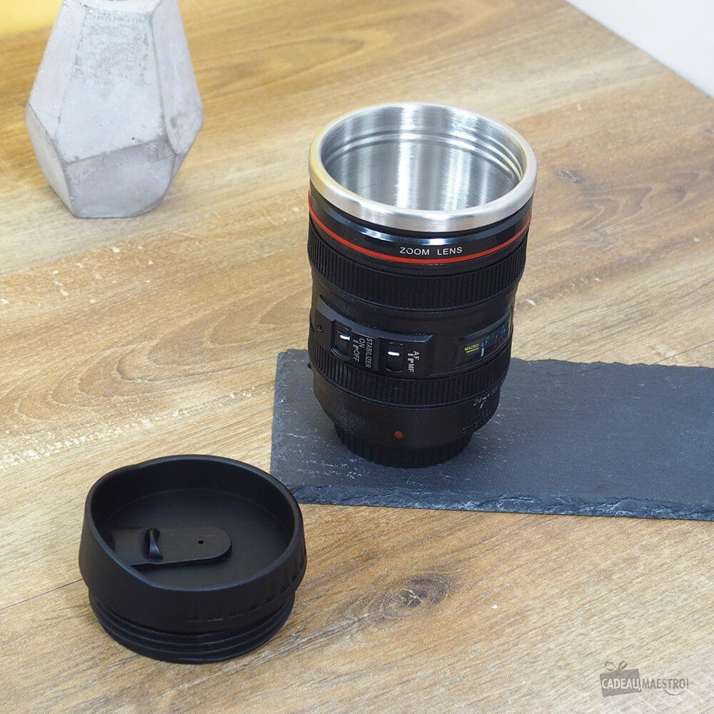 Mug Isotherme Objectif d'Appareil Photo - Mug Original CadoMaestro