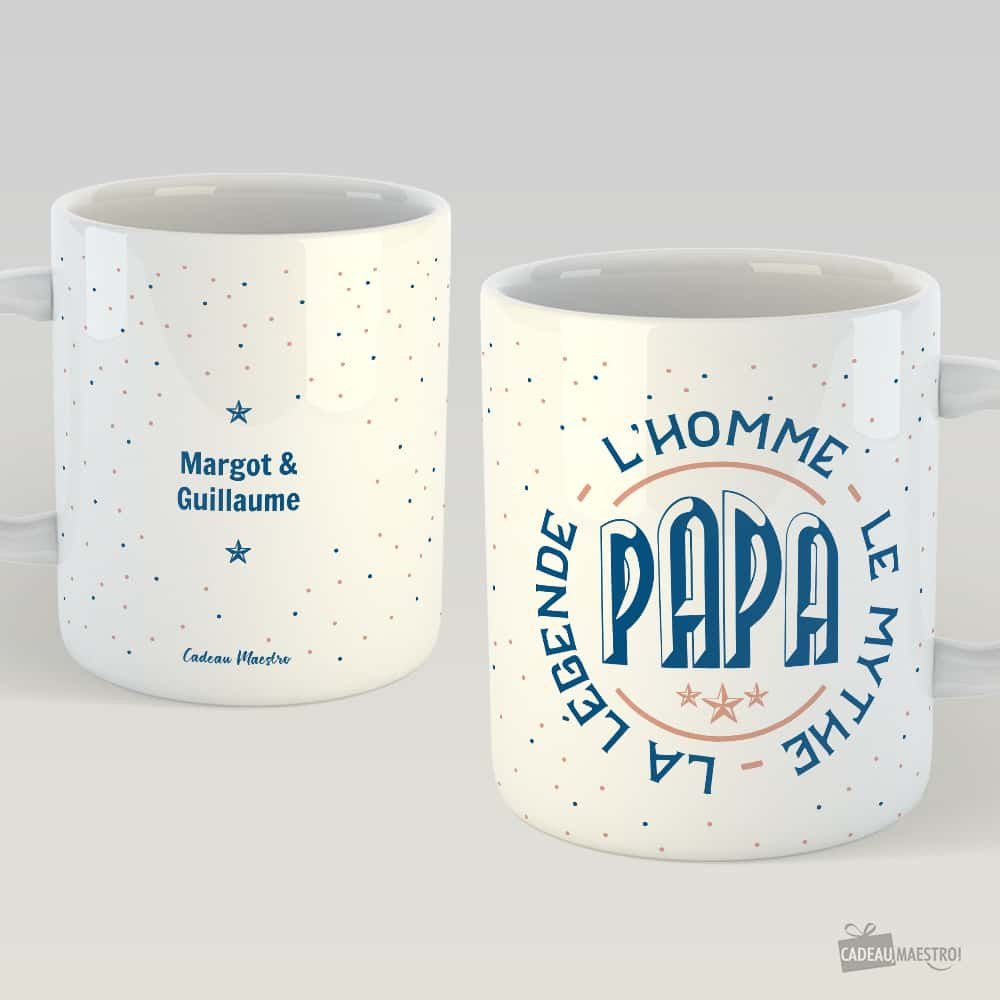 Mug Papa L'Homme Le Mythe La Légende à Personnaliser - Mug Personnalisé