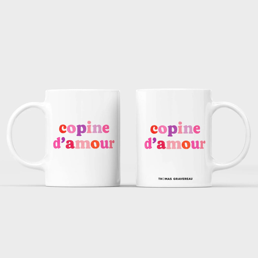 Mug Copine d'amour vu de côté