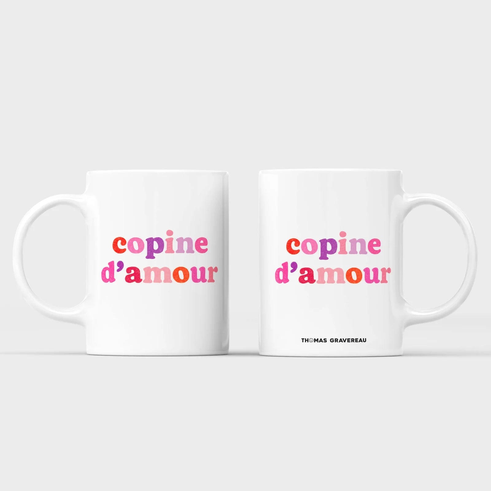Mug Copine d'amour vu de côté