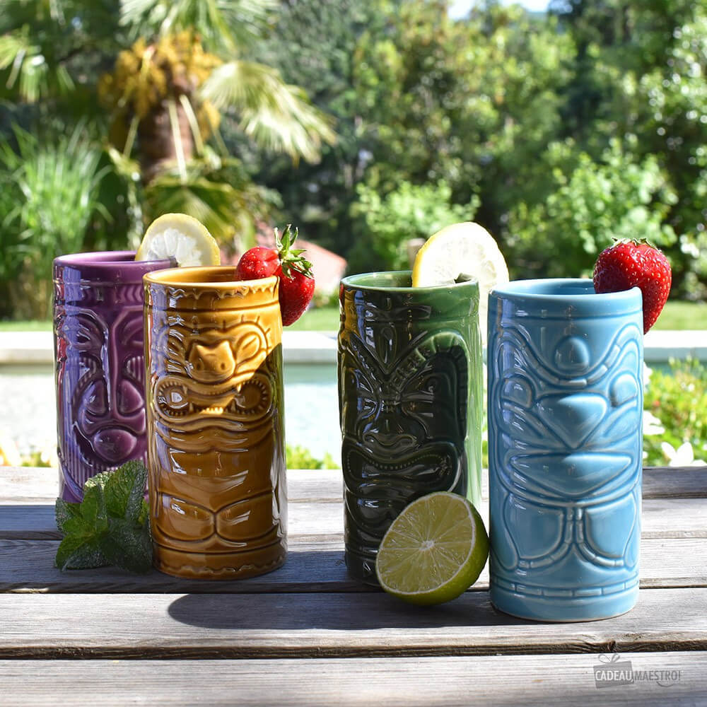 Mugs à Cocktail Tiki (x4) - Mug Original