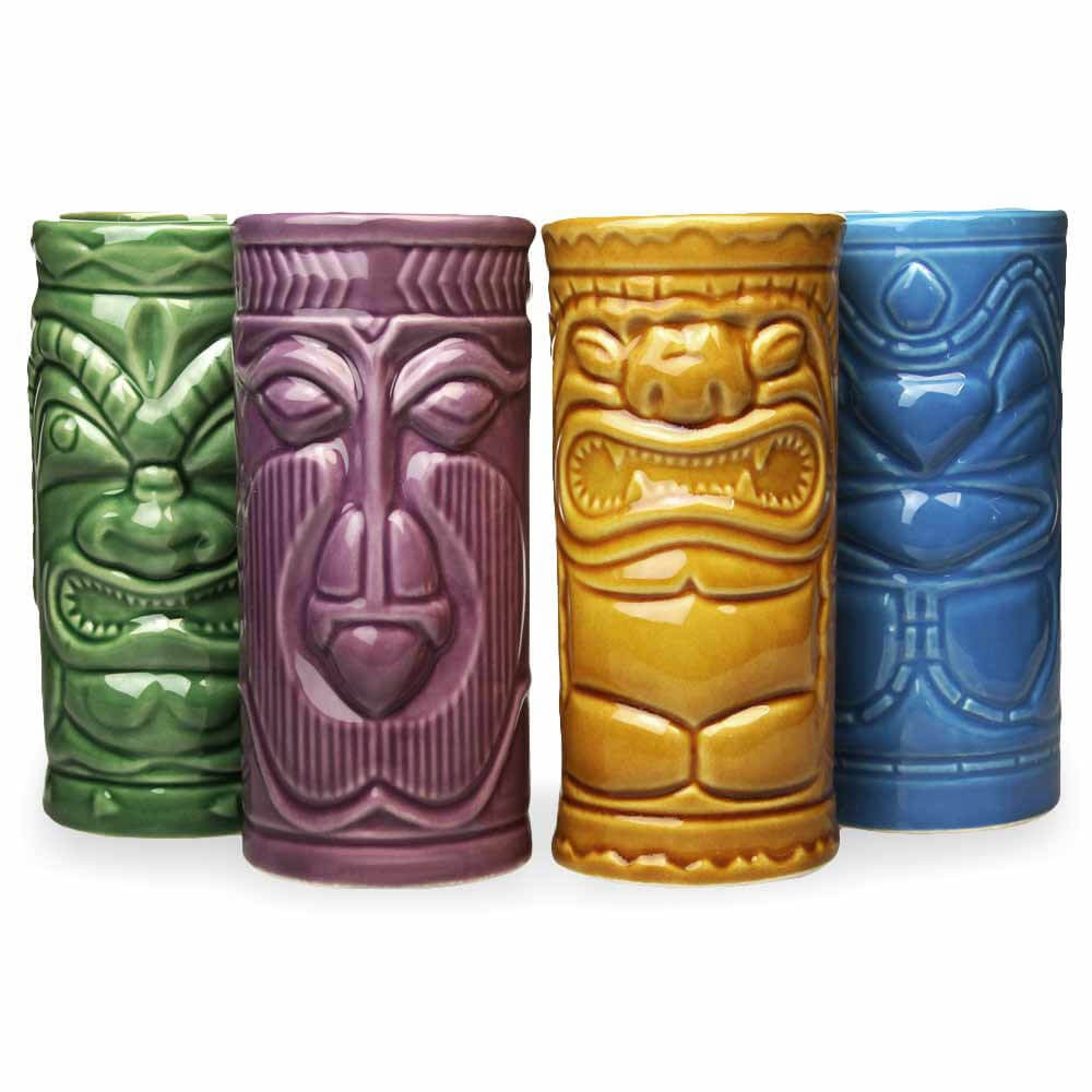 Mugs à Cocktail Tiki (x4) - Mug Original CadoMaestro
