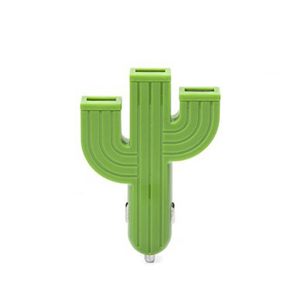 Multiprise USB Allume-Cigare Cactus - Cadeau Voiture Kikkerland