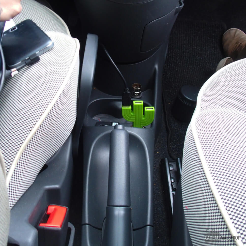 Multiprise USB Allume-Cigare Cactus - Cadeau Voiture Kikkerland