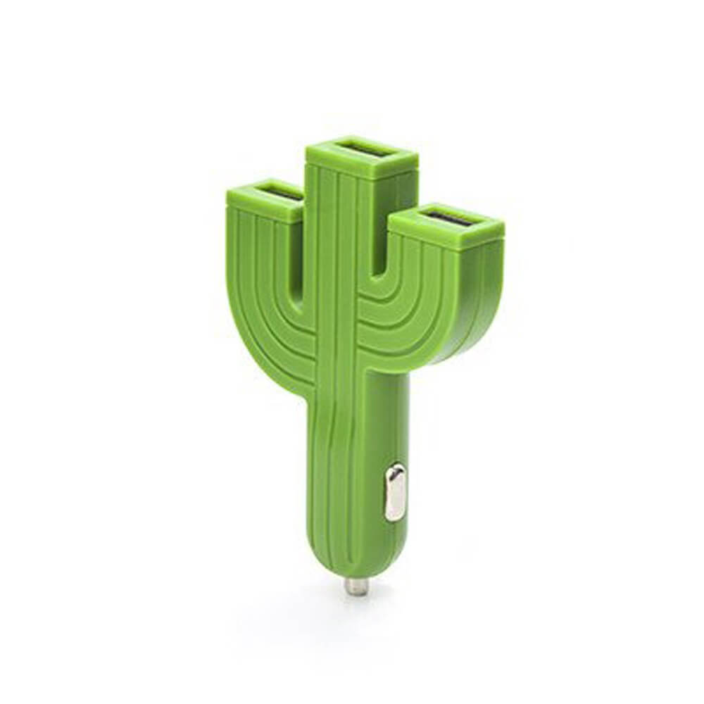 Multiprise USB Allume-Cigare Cactus - Cadeau Voiture Kikkerland
