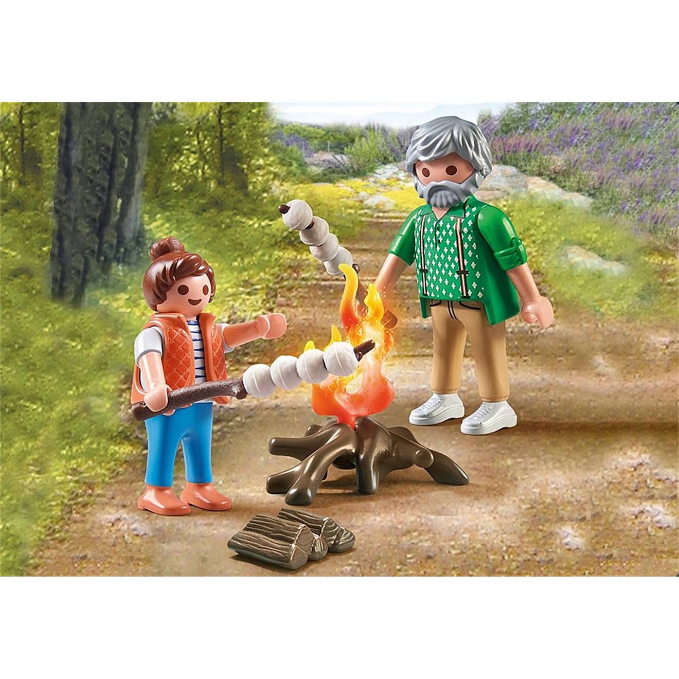 My life grand-père avec petite fille et feu de camp 71513 multicolore