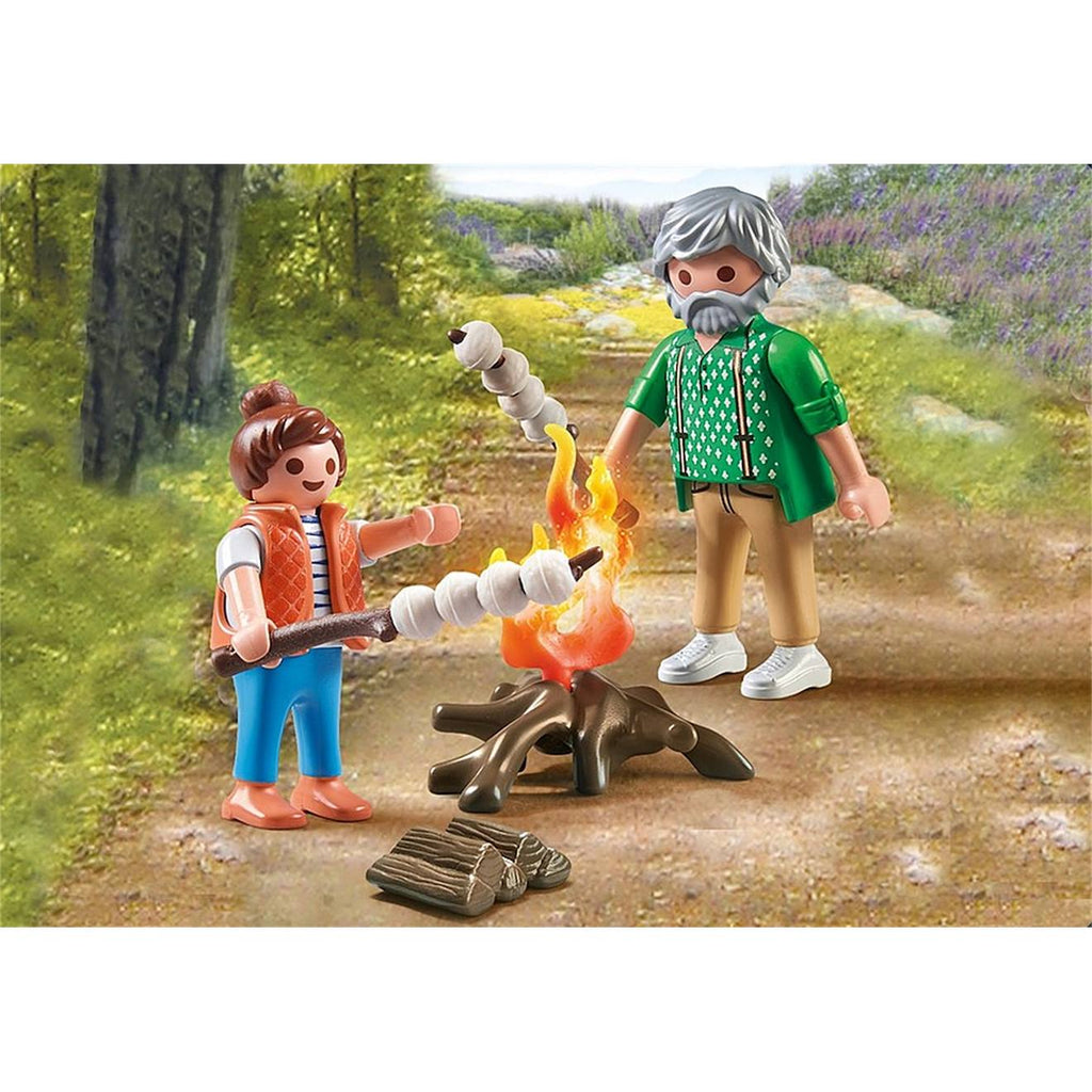 My life grand-père avec petite fille et feu de camp 71513 multicolore