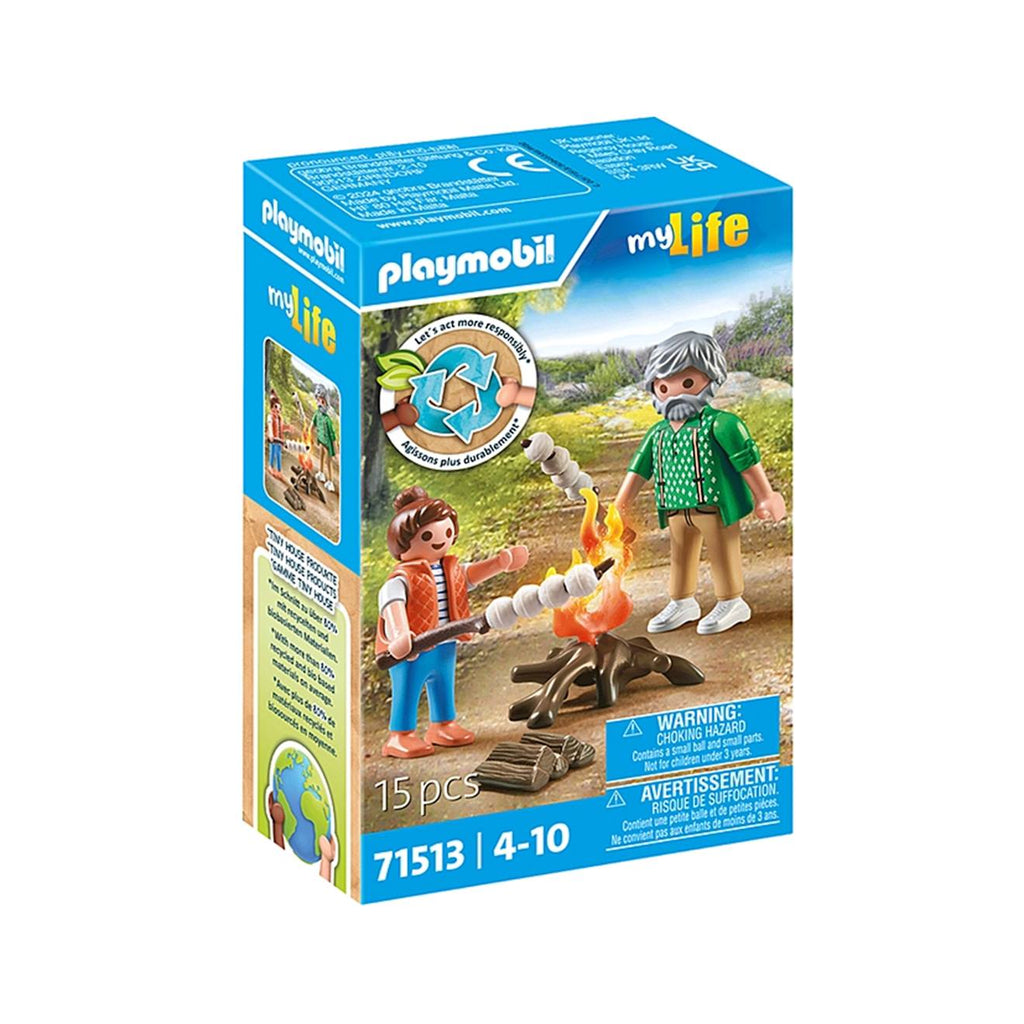 My life grand-père avec petite fille et feu de camp 71513 multicolore