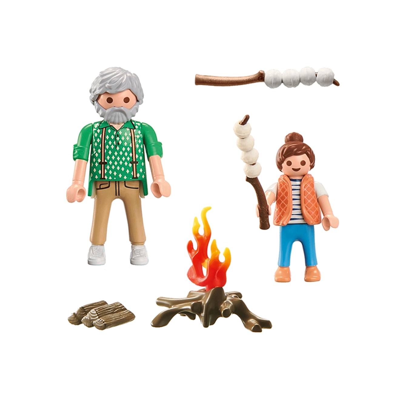 My life grand-père avec petite fille et feu de camp 71513 multicolore