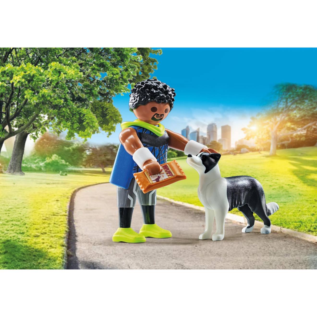 My life homme sportif avec border collie et accessoires 71740 multicolore