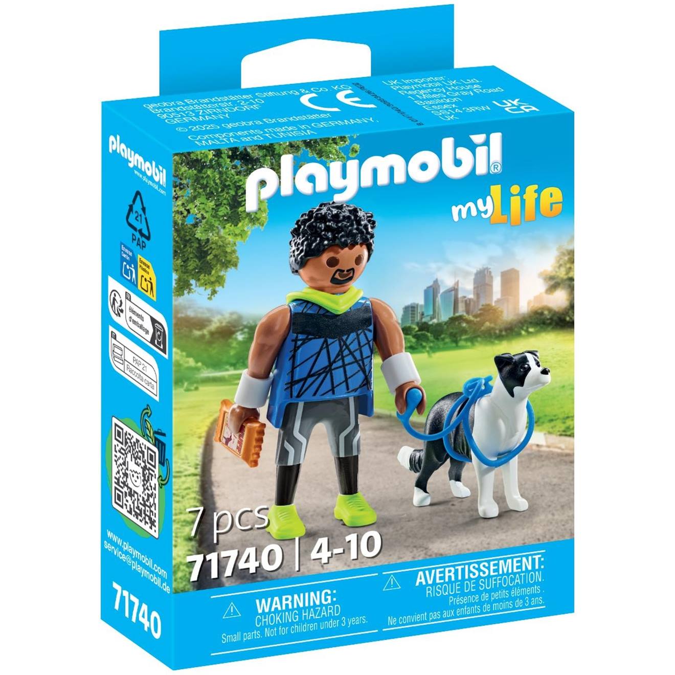 My life homme sportif avec border collie et accessoires 71740 multicolore