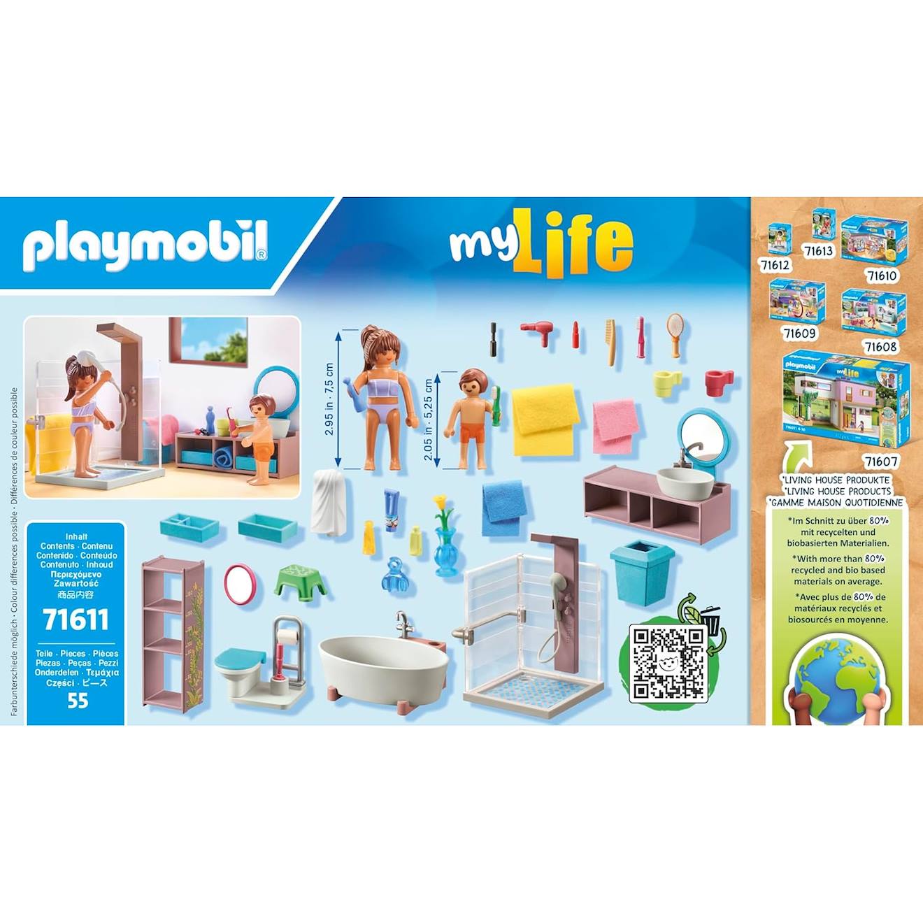 My life salle de bains avec douche et baignoire 71611 multicolore