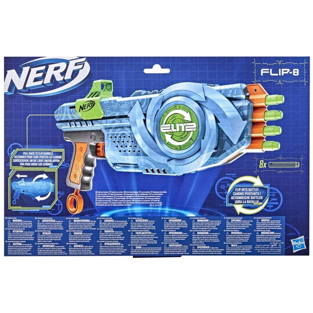 Nerf elite 2.0 flipshots flip-8 multicolore