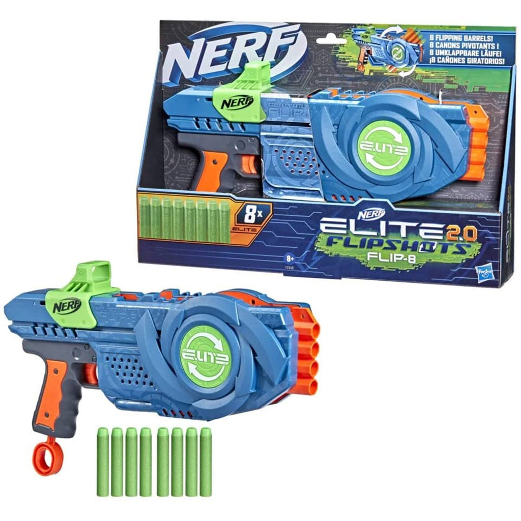 Nerf elite 2.0 flipshots flip-8 multicolore