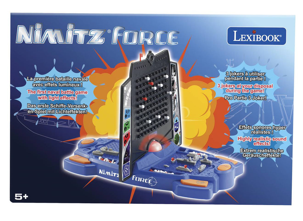 Nimitz force - bataille navale électronique avec effets sonores et lumineux bleu