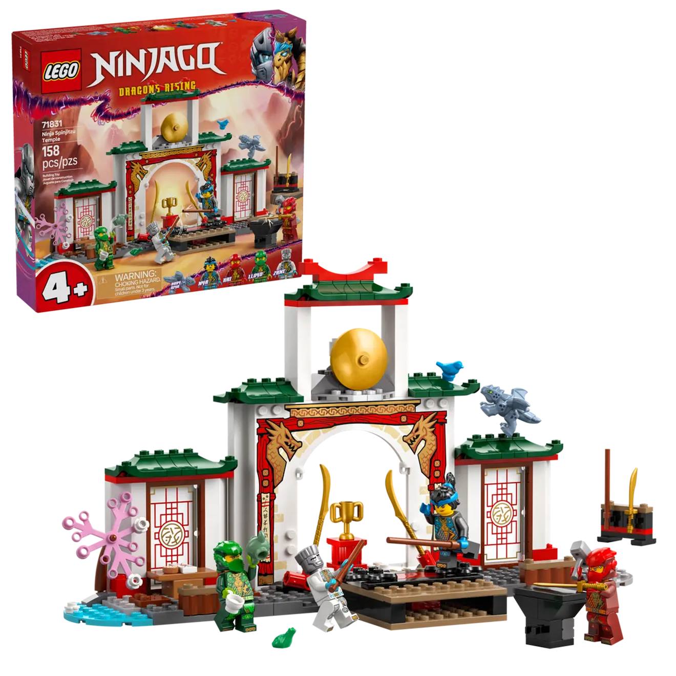 Ninjago le temple de spinjitzu des ninjas 71831 multicolore