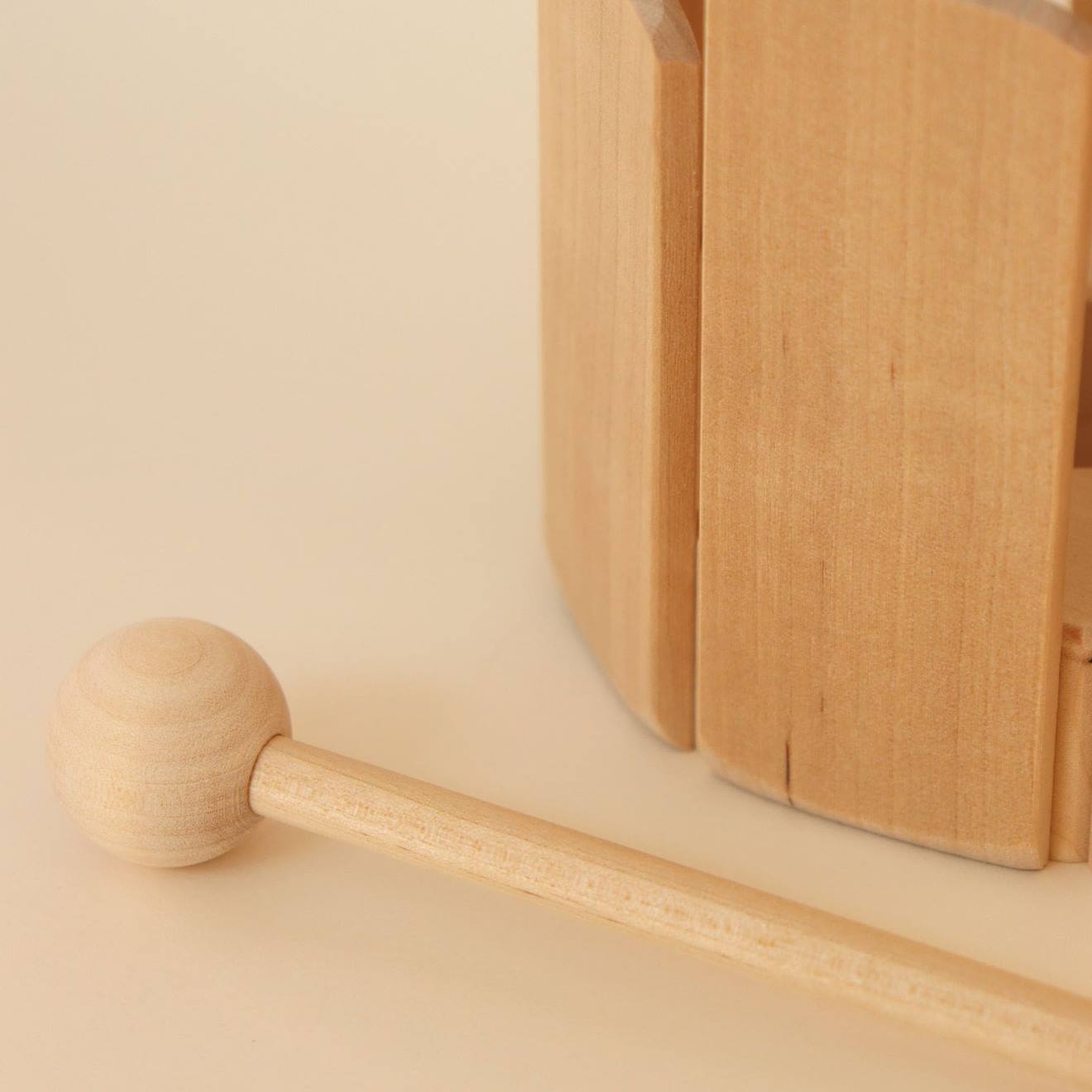 Octoblock - bloc sonore bois naturel