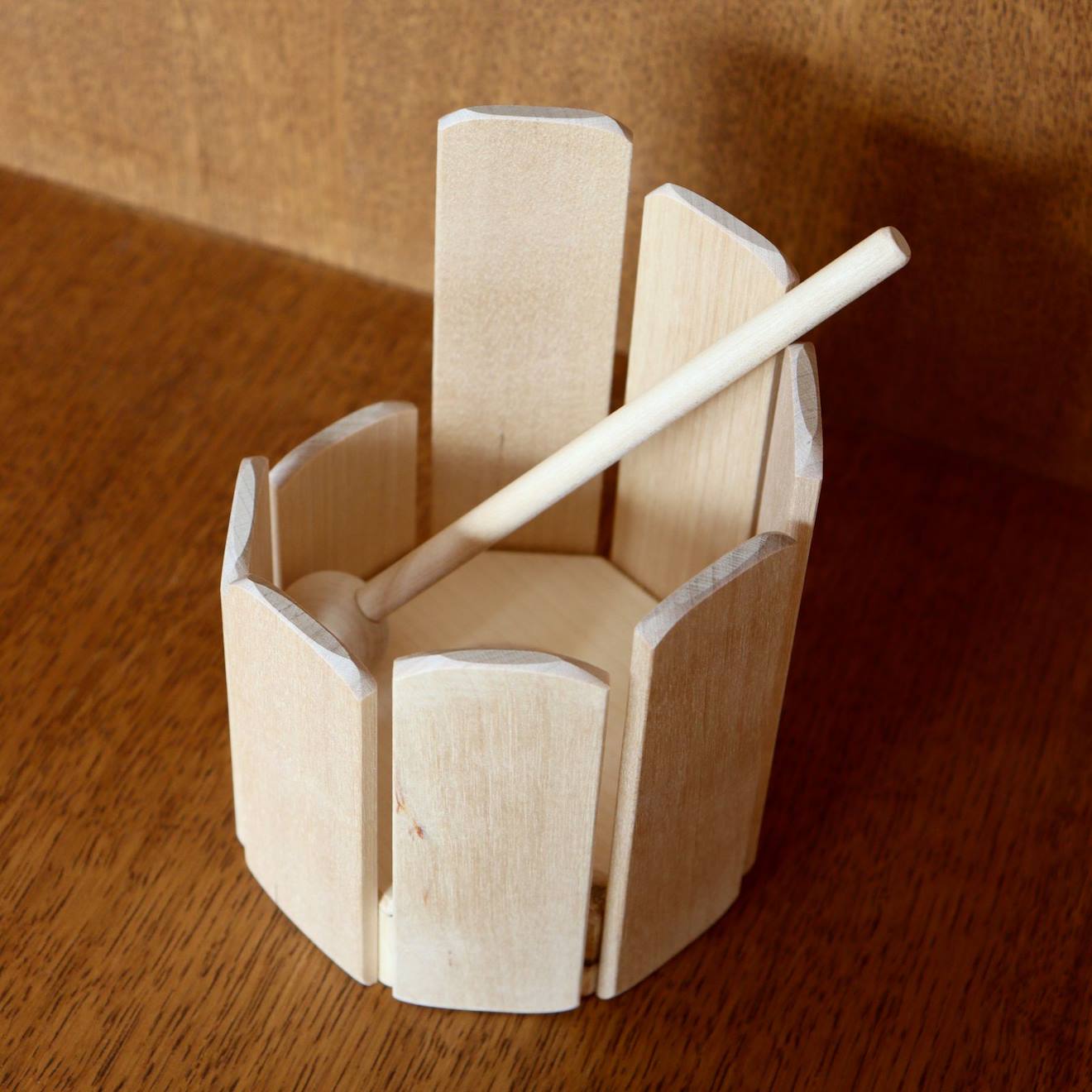 Octoblock - bloc sonore bois naturel