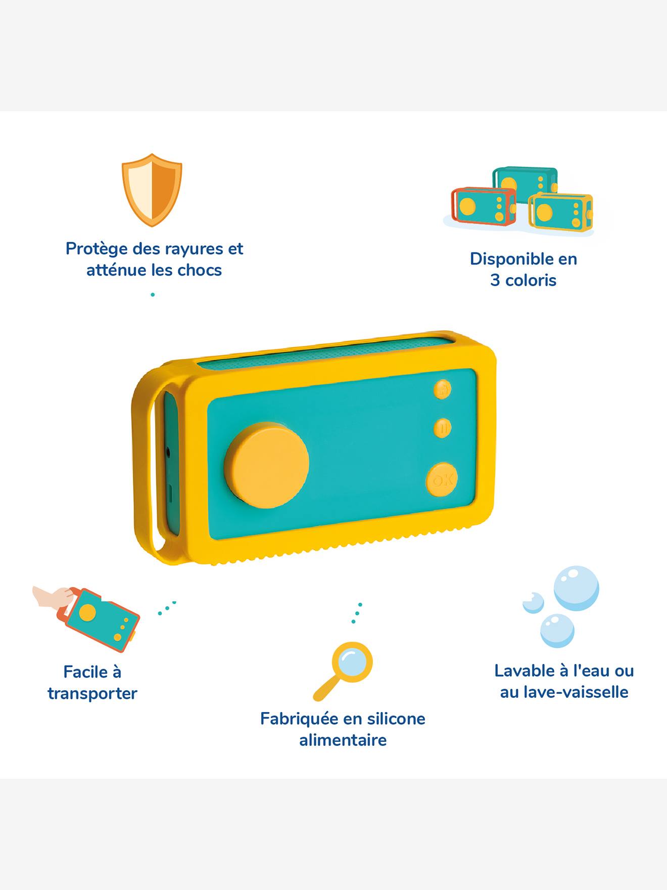 Odile - coque de protection - ma fabrique à histoires - jaune