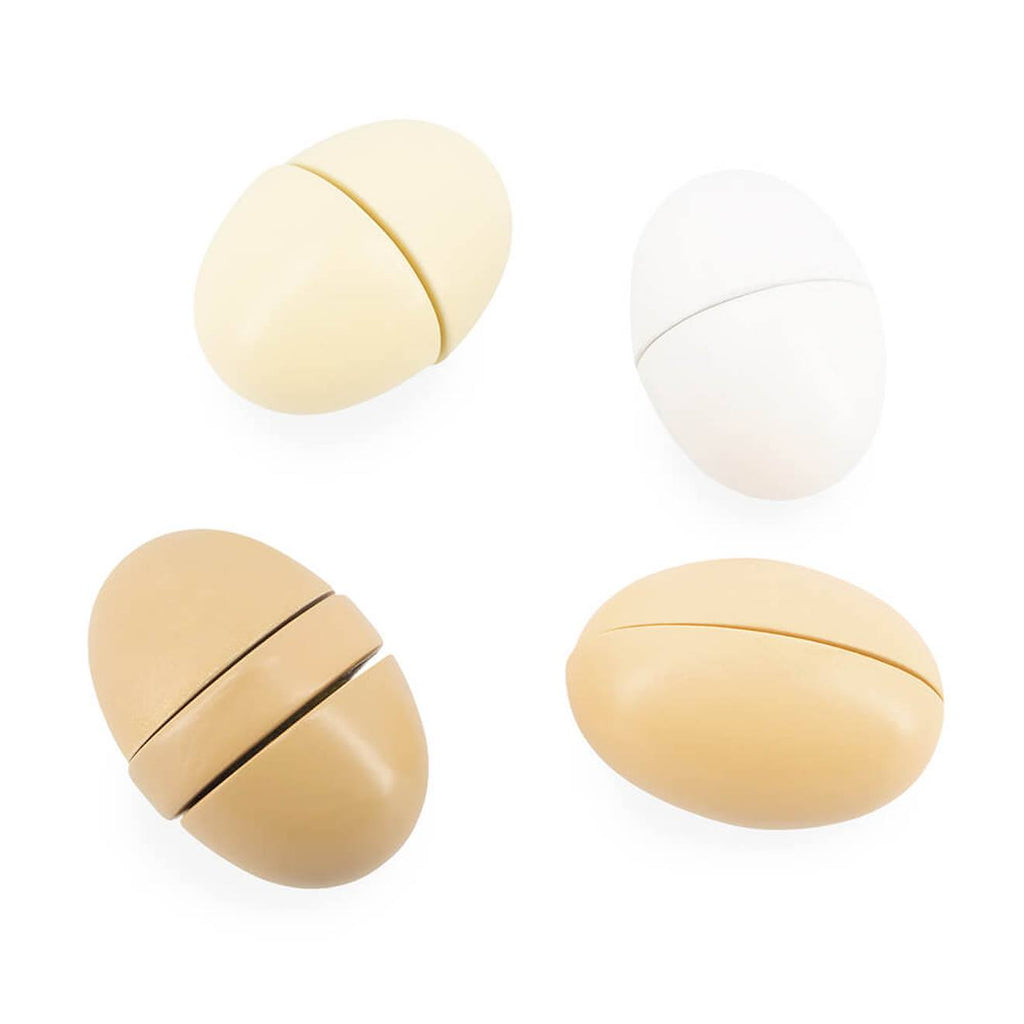 Oeufs du petit chef en bois multicolore