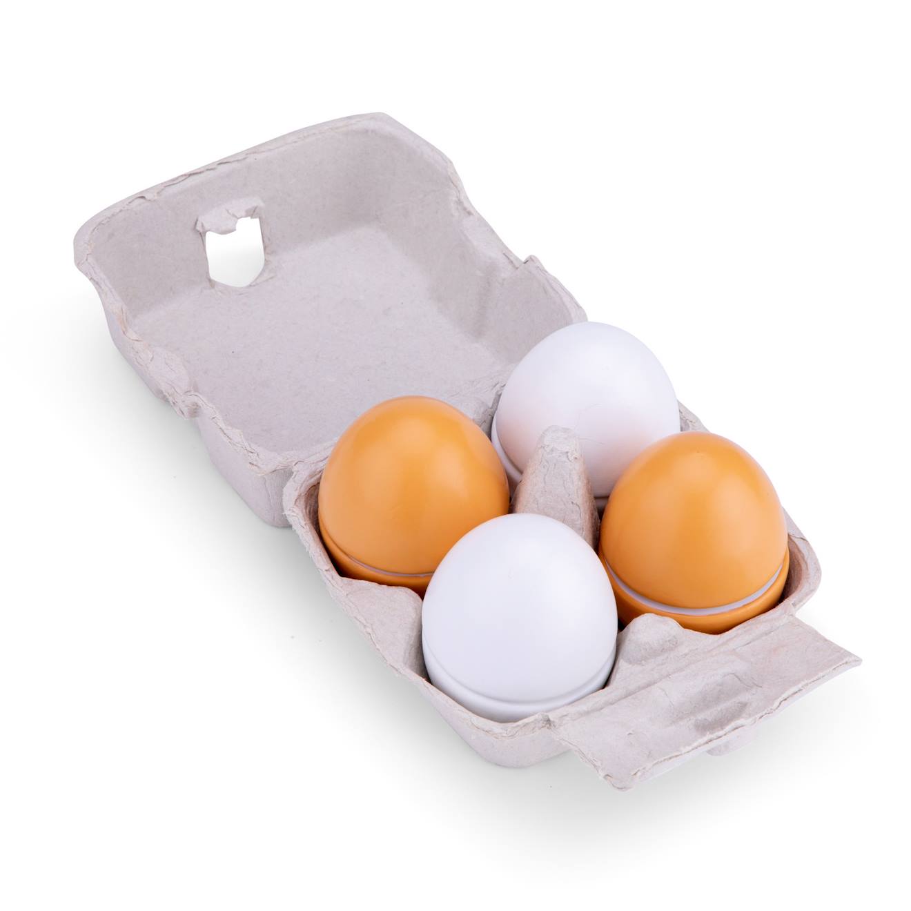 Oeufs en bois à découper beige