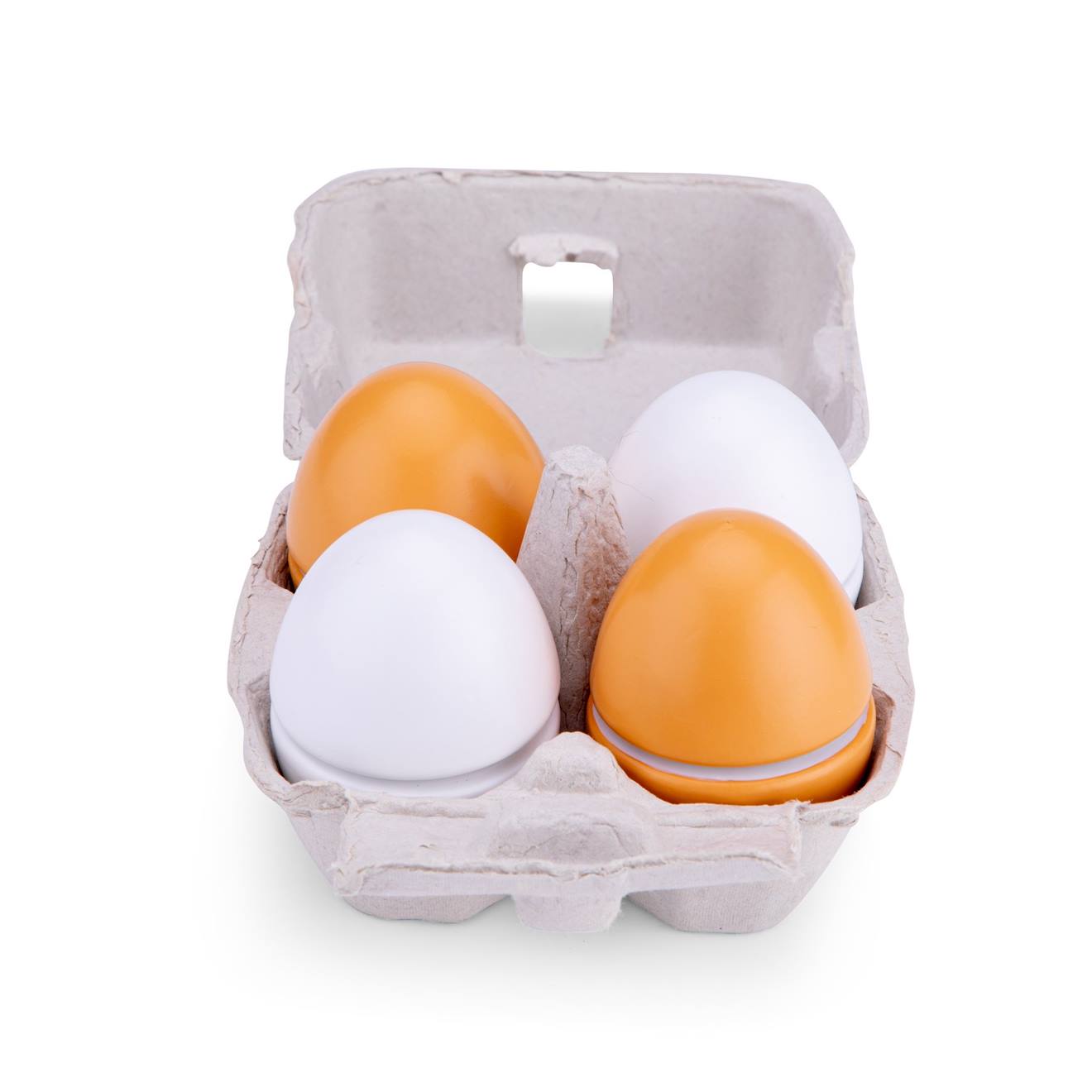 Oeufs en bois à découper beige