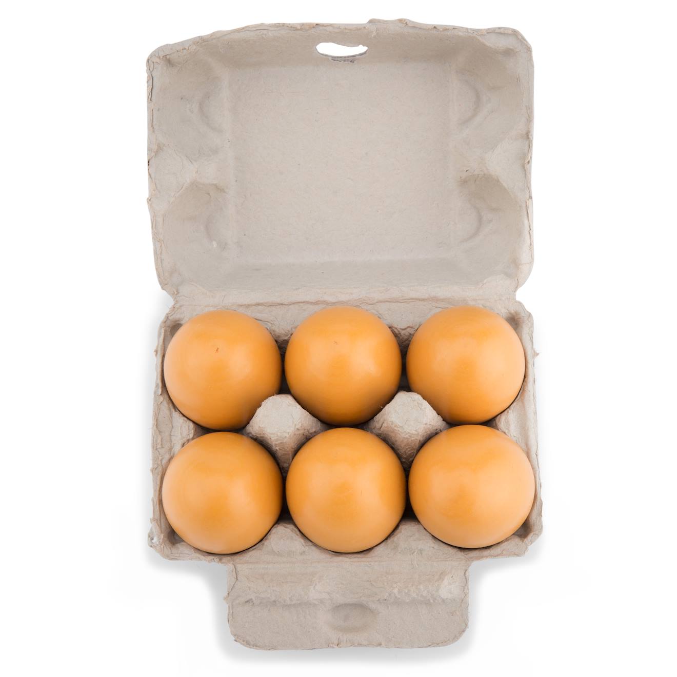 Oeufs en bois beige