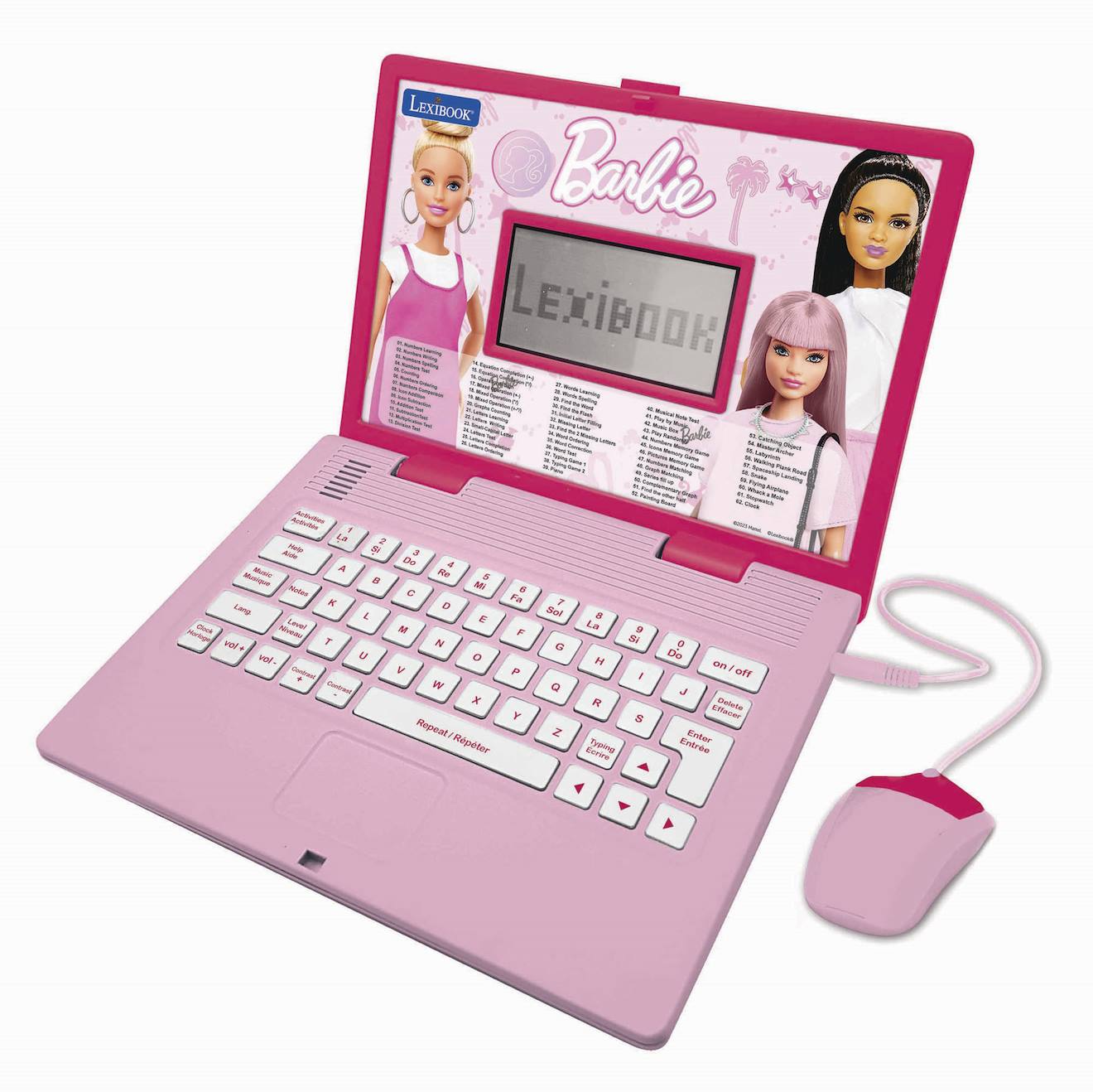 Ordinateur portable éducatif bilingue Barbie (FR/EN) multicolore