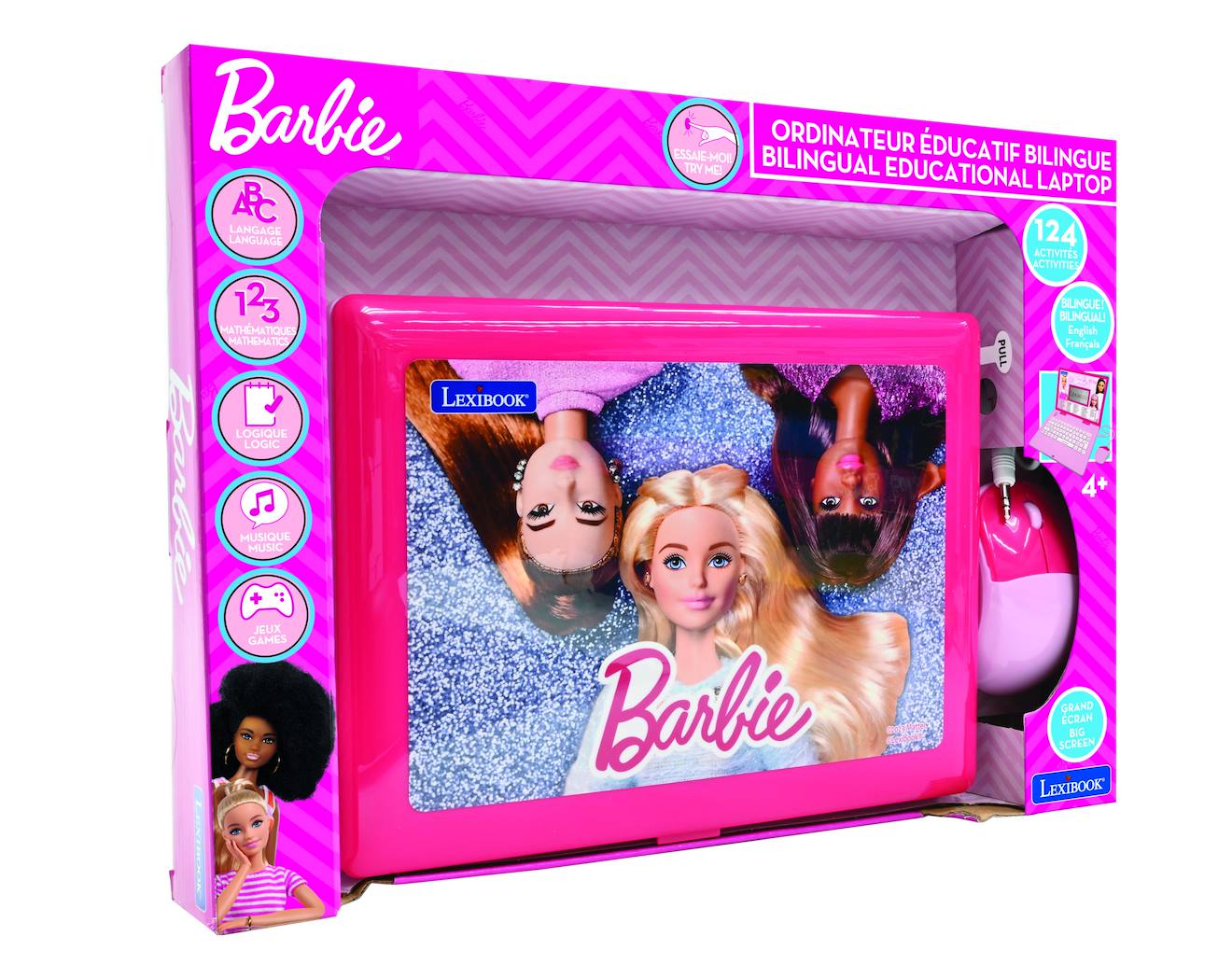 Ordinateur portable éducatif bilingue Barbie (FR/EN) multicolore