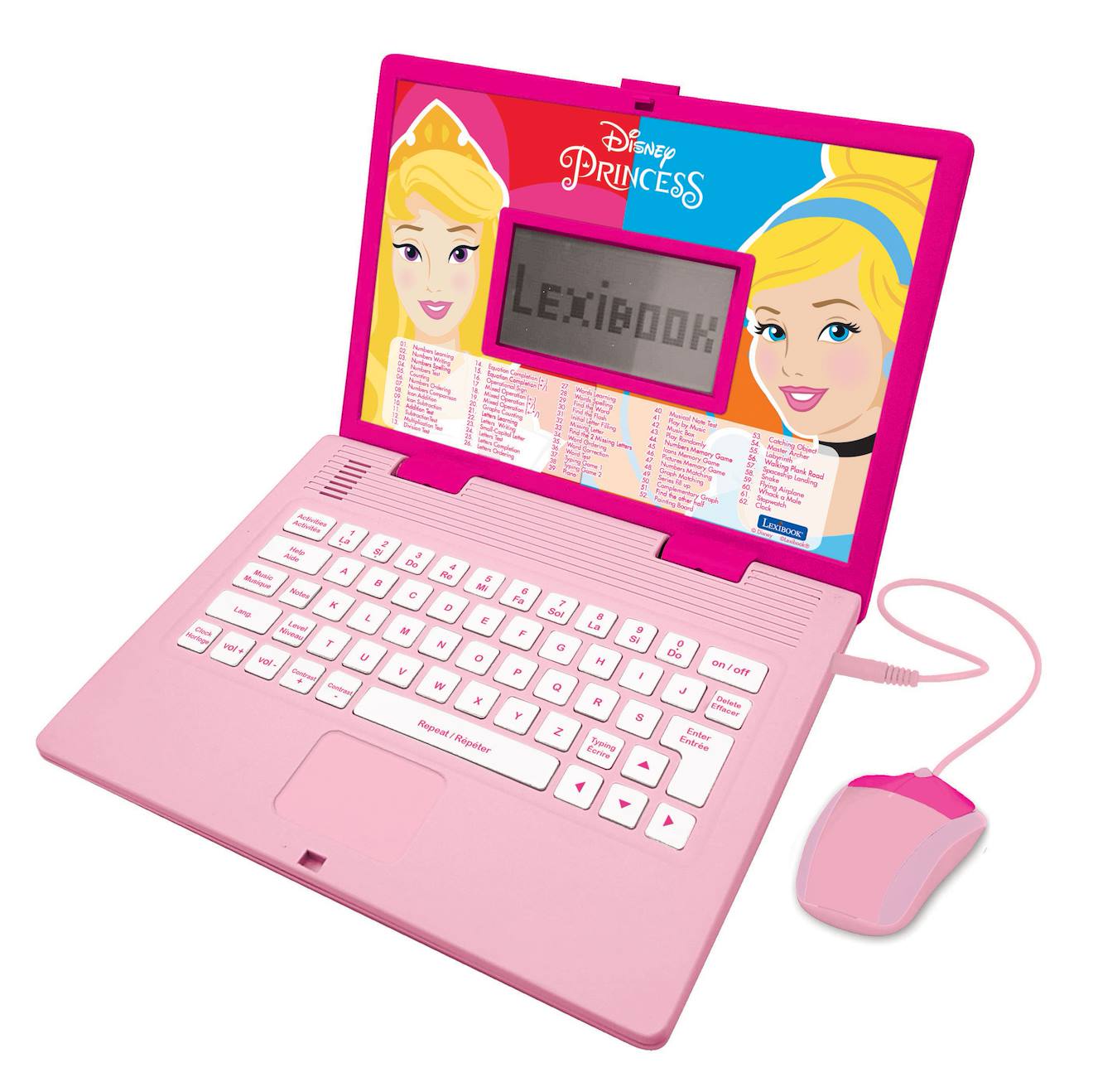 Ordinateur portable éducatif bilingue Disney princesse (FR/EN) multicolore