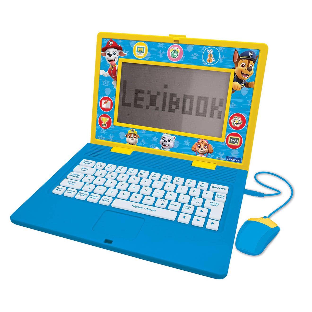 Ordinateur portable éducatif bilingue la pat patrouille (EN/FR) multicolore