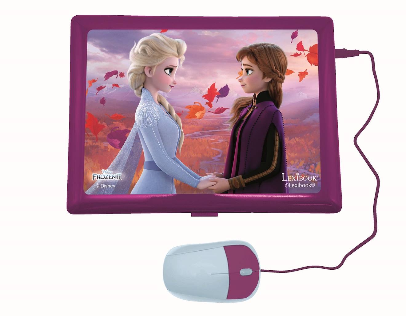 Ordinateur portable éducatif bilingue la reine des neige (FR/EN) multicolore
